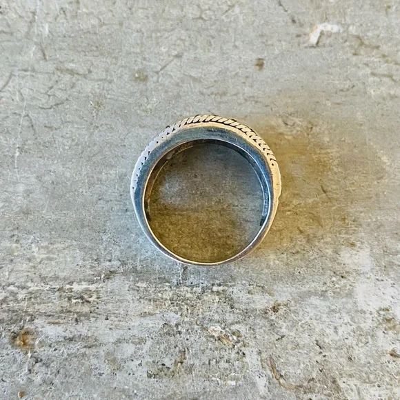 ♥️ Artisan ♥️ Vintage Sterling Silver Floral Ring - Picture 8 of 13